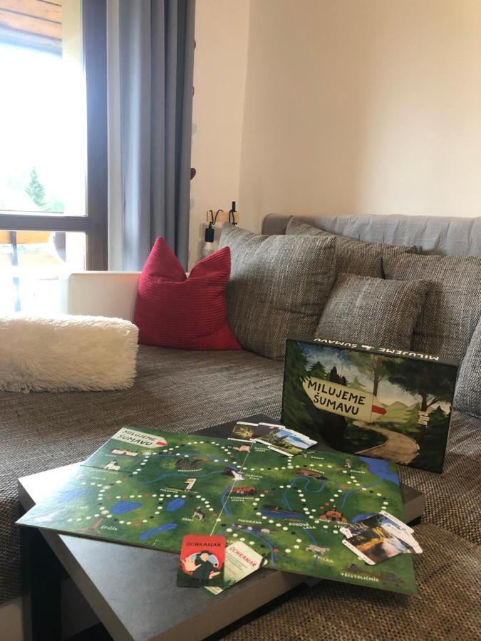 Apartmán s výhledem na Jezerní stěnu Železná Ruda Exterior foto